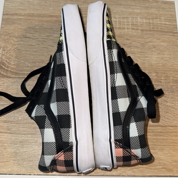 VANS Old Skool BUFFALO Mixed PLAID Sneakers WOMEN 7 Men 5.5 lace up - Picture 4 of 6